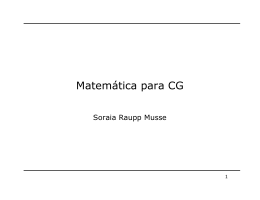 Fundamentos Matemáticos para CG & PI