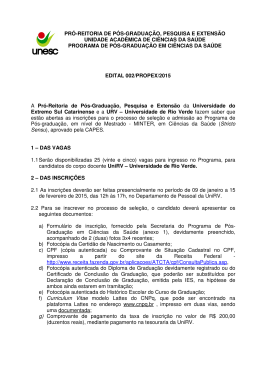 Edital 002-2015 - Universidade de Rio Verde