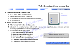 TLC - Cromatografia de camada fina