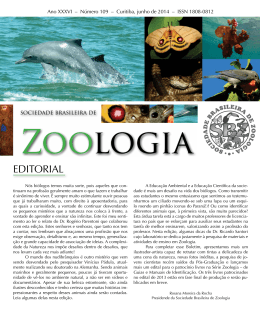 109 - Sociedade Brasileira de Zoologia