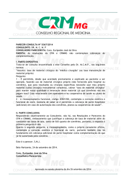 PARECER-CONSULTA Nº 5367/2014 CONSULENTE: DR. MCM P