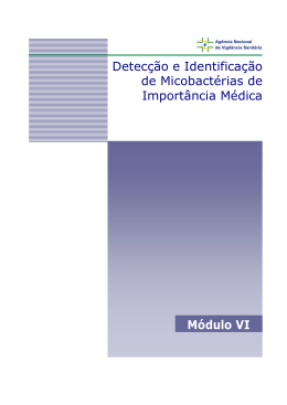 Detecção e Identificação de Micobactérias de Importância
