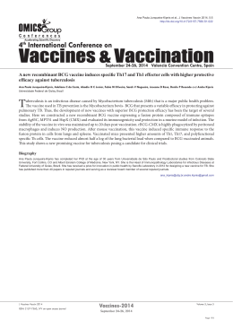 A new recombinant BCG vaccine induces