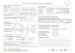IHC: Índice de Hierarquia de Complexidade
