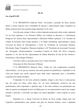 Textos - Assembléia Legislativa da Bahia