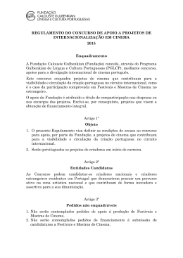 REGULAMENTO (pdf 296Kb) - Fundação Calouste Gulbenkian