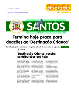 Diário Oficial de Santos Terça-feira, 30 de Dezembro de 2008