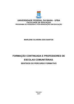 Marlene dos Santos - RI UFBA