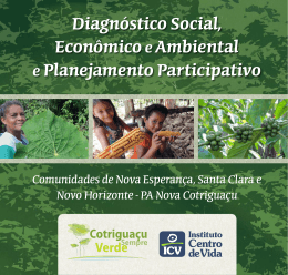 Diagnóstico Social, Econômico e Ambiental e Planejamento