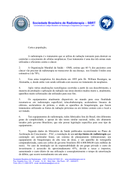 Sociedade Brasileira de Radioterapia – SBRT