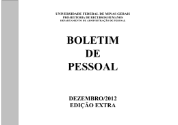2º SEM-2012 - Universidade Federal de Minas Gerais
