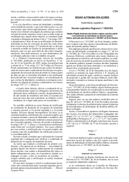 Decreto Legislativo Regional n.º 18/2010/A