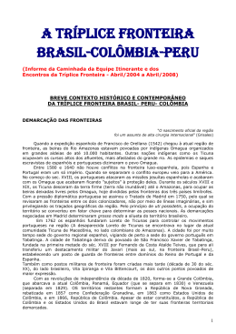 2007-04 Informe Equipe Itnerante Encontro Marco Legal na Triplice