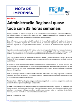 Nota de Imprensa_FESAP_Administração Regional da Madeira