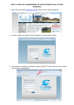 Ativar o modo de compatibilidade do Internet Explorer para o Portal