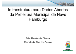 Infraestrutura para Dados Abertos da Prefeitura Municipal de Novo