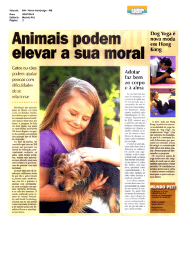 25/07/2011 Editoria: Mundo Pet Página: 2