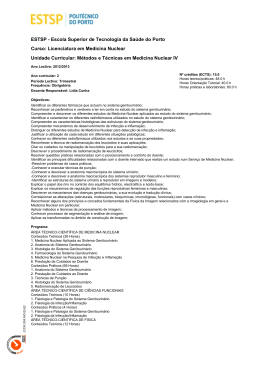 Licenciatura em Medicina Nuclear Unidade Curricular - EU-IPP