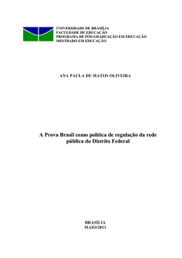 A Prova Brasil como política de regulação da rede pública do