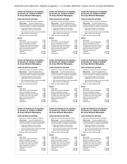 Instruções para impressão: imprima as páginas 1 e 2 em lados