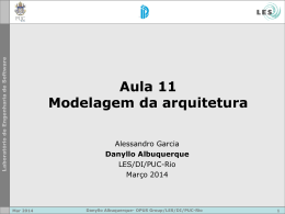 Aula 11 Modelagem da arquitetura - PUC-Rio