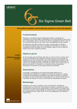 Six Sigma Green Belt - Unave