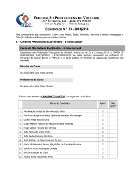 comunicado n.º 13 - 2013|2014 - Federação Portuguesa de Voleibol