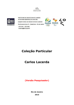 Coleção Particular Walter Cunto/Carlos Lacerda