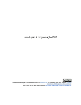 Introdução à programação PHP