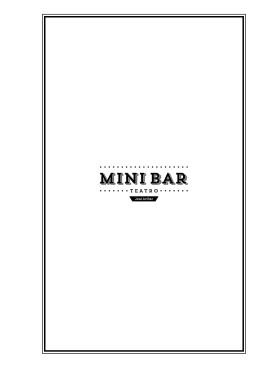 Carta de Bar - Mini-Bar