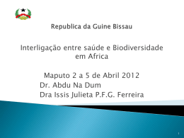 Republica da Guine Bissau Ministério da Saúde