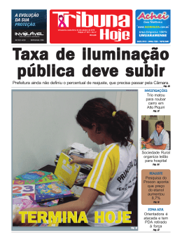 CAPA QQ 26 06.pmd - Jornal Tribuna Hoje