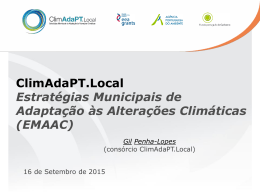 Climadapt.Local - Agência Portuguesa do Ambiente