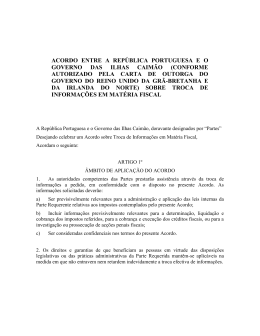 acordo entre a república portuguesa e o governo das ilhas caimão