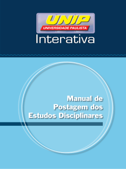 Manual de Postagem dos Estudos Disciplinares