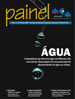 A abundância da oferta de água em Ribeirão não será