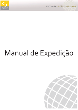 Manual de Expedição