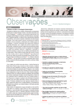 Observações 3 Editorial - Instituto Nacional de Saúde Dr