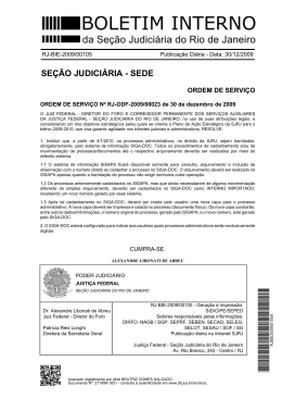 seção judiciária - sede - Justiça Federal – Seção Judiciária do Rio