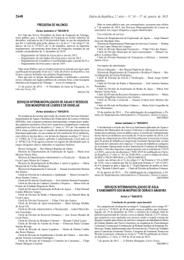 Referências 1/2014 e 2/2014 - Serviços Municipalizados de Loures