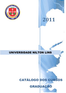 catálogo dos cursos graduação - UNIVERSIDADE NILTON LINS