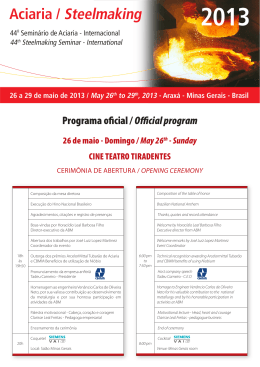 Programa oficial / Official program