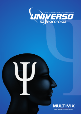 Edição 01 Revista Universo da Psicologia Janeiro a Junho de 2013