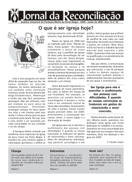 Jornal da Reconciliação Nº58 - Paróquia Matriz de Porto Alegre