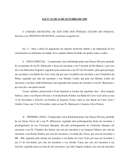 LEI Nº 23/69 - Prefeitura de São José dos Pinhais