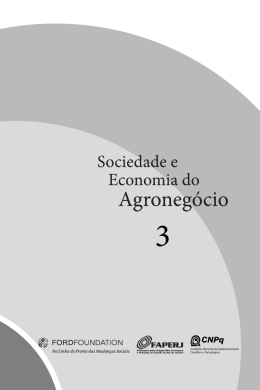 Baixar o livro - Sociedade e Economia do Agronegócio