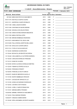 Lista de Votantes Eleição Discente Campus Uruguaiana