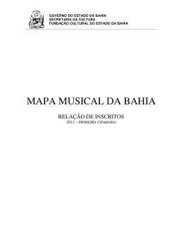 aqui - Mapa Musical da Bahia