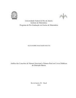 Alexandre Machado Souto Título - Pós-Graduação IM-UFRJ