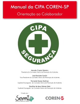 Manual da CIPA - coren-sp